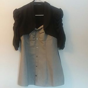 Maurices womens pinstriped top